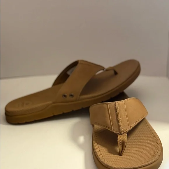 Sperry Santa Cruz II Tan Thongs New Men's Size 15 - Picture 1 of 4